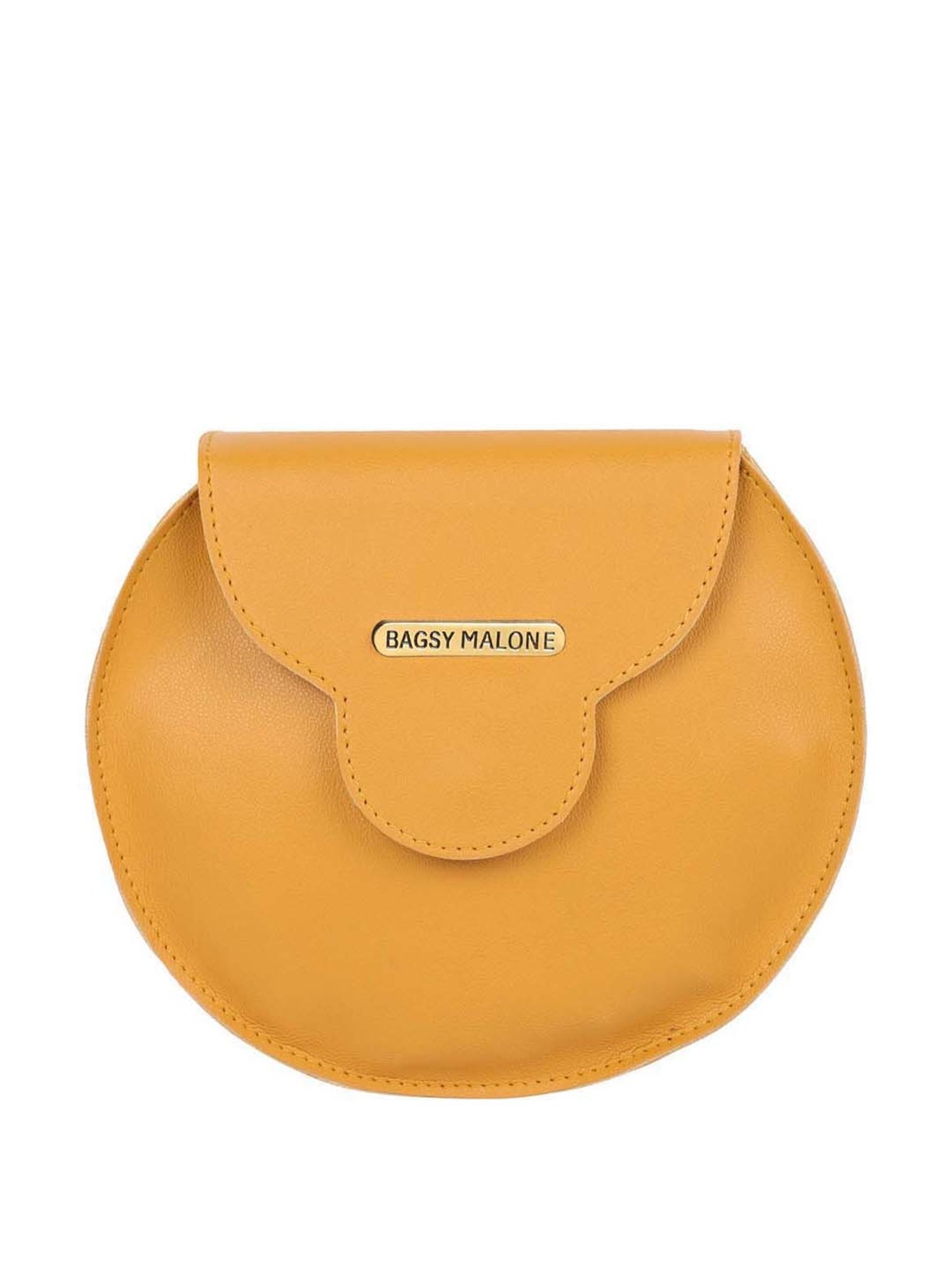 Bagsy Malone Brown Solid Medium Sling Handbag