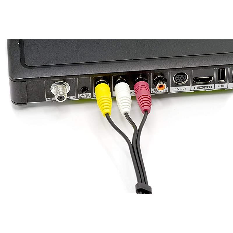 Satellite Dish Comcast Direct Replacement RCA Audio Video Composite RedWhiteYellow Cable 6 Feet 1 Pack