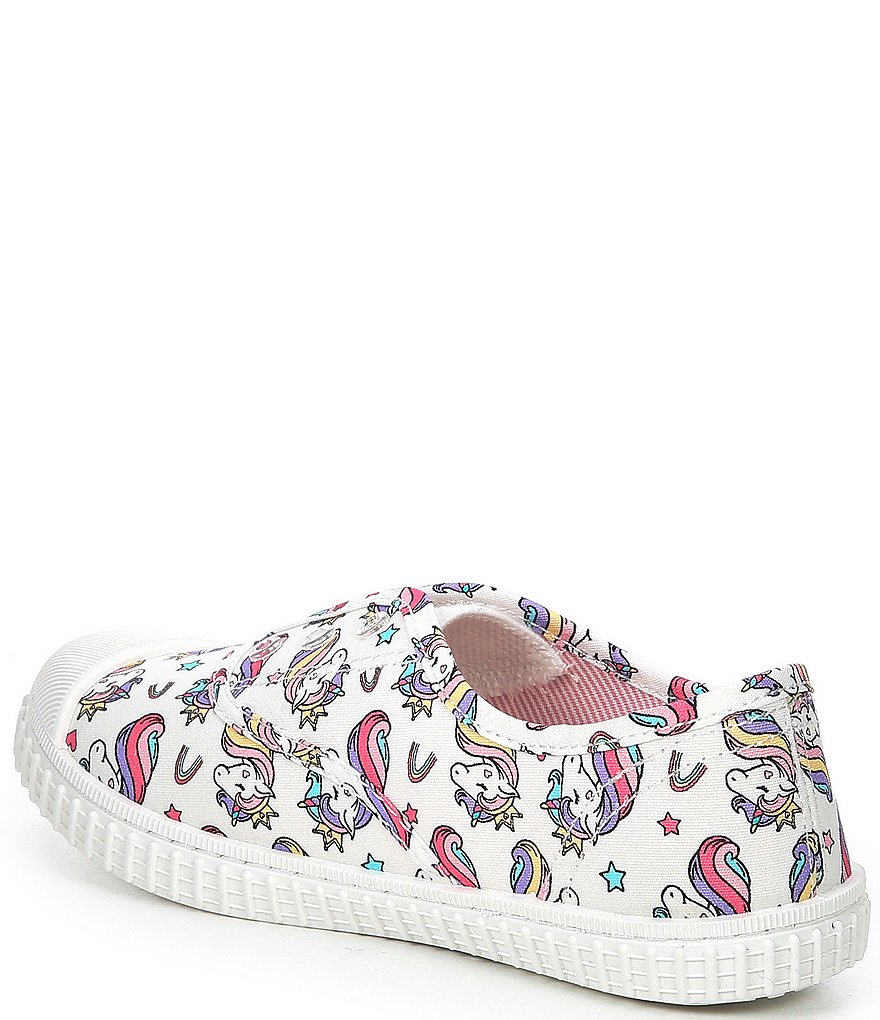 Copper Key Adventure Wear Girl's Budeee-A Washable Eyelet Unicorn Print Sneakers (Toddler)