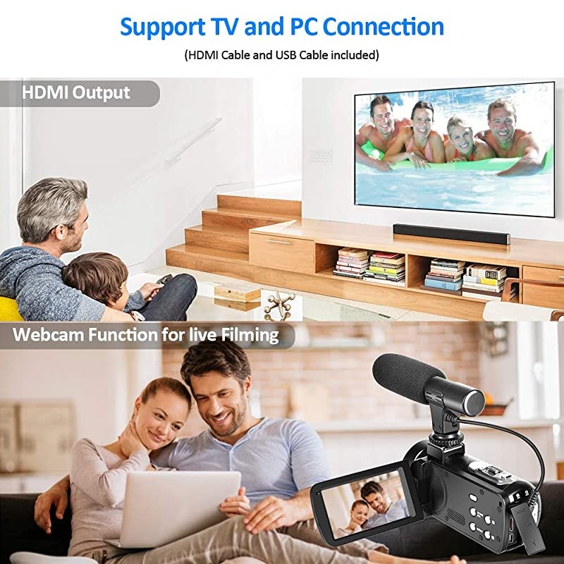 Panasonic HC-VX981K 4K UHD Camcorder with 4K Photo Wi-Fi w/Premium Acc Bundle