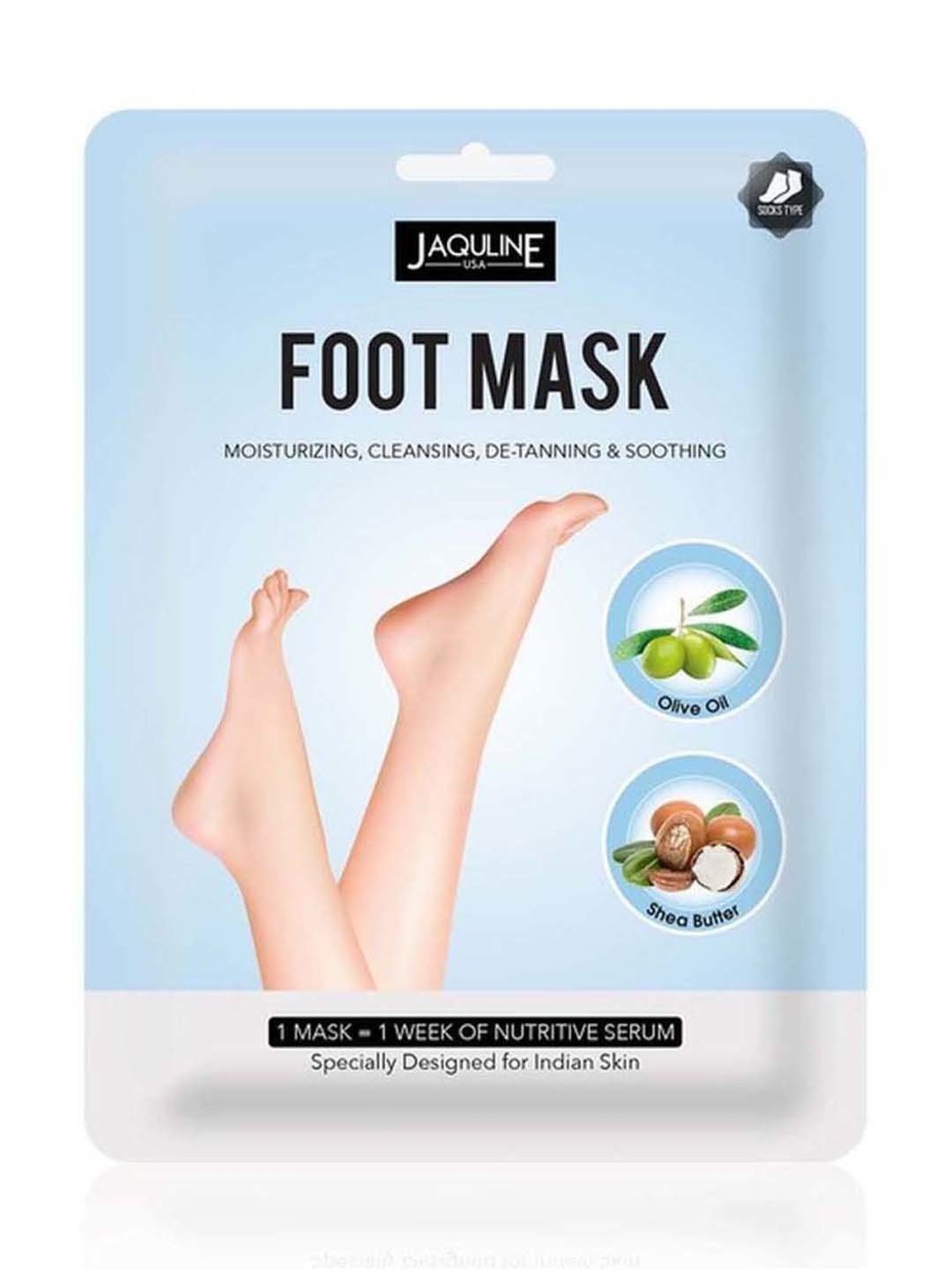 Jaquline USA Foot Mask - 2 Pcs