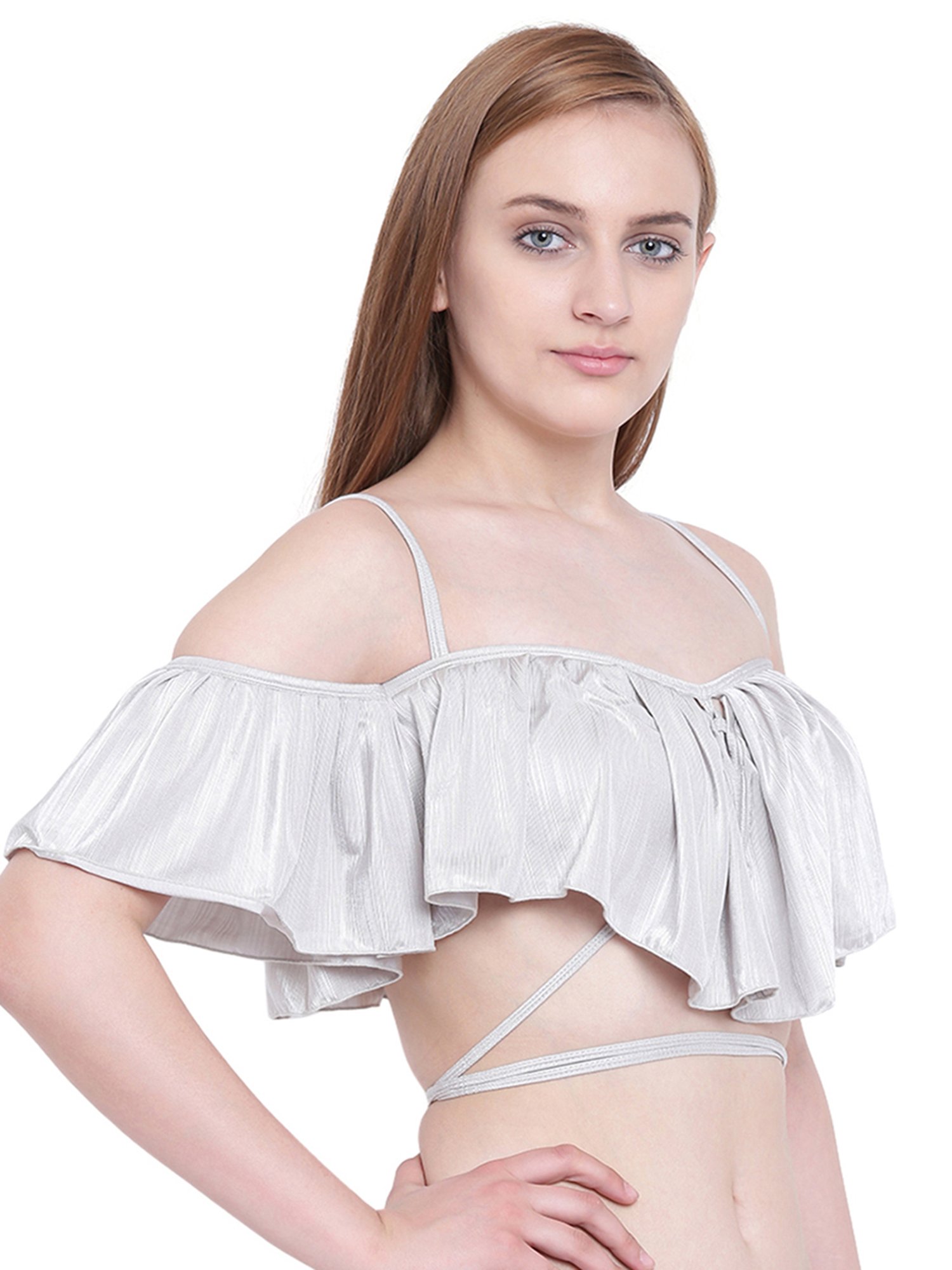 La Intimo Grey Non Wired Non Padded Bralette