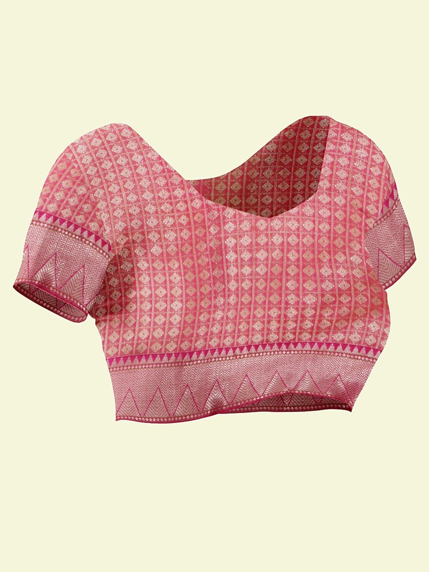 Banarasi Silk Works Yellow Cotton Woven Saree With Unstitched Blouse