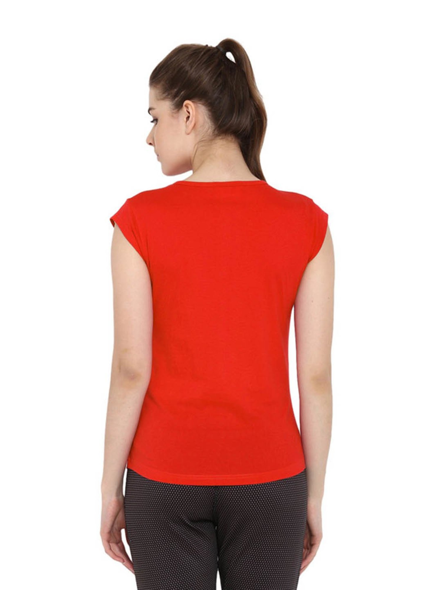 Appulse Red & Dark Pink Cotton T-Shirt - Pack of 2