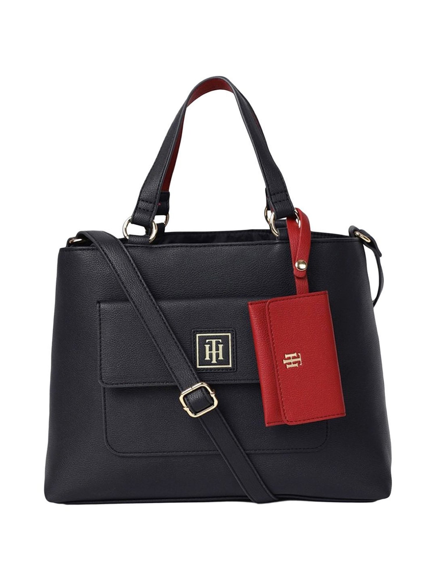 TOMMY HILFIGER Blue LUCILLE II Bowler Bag