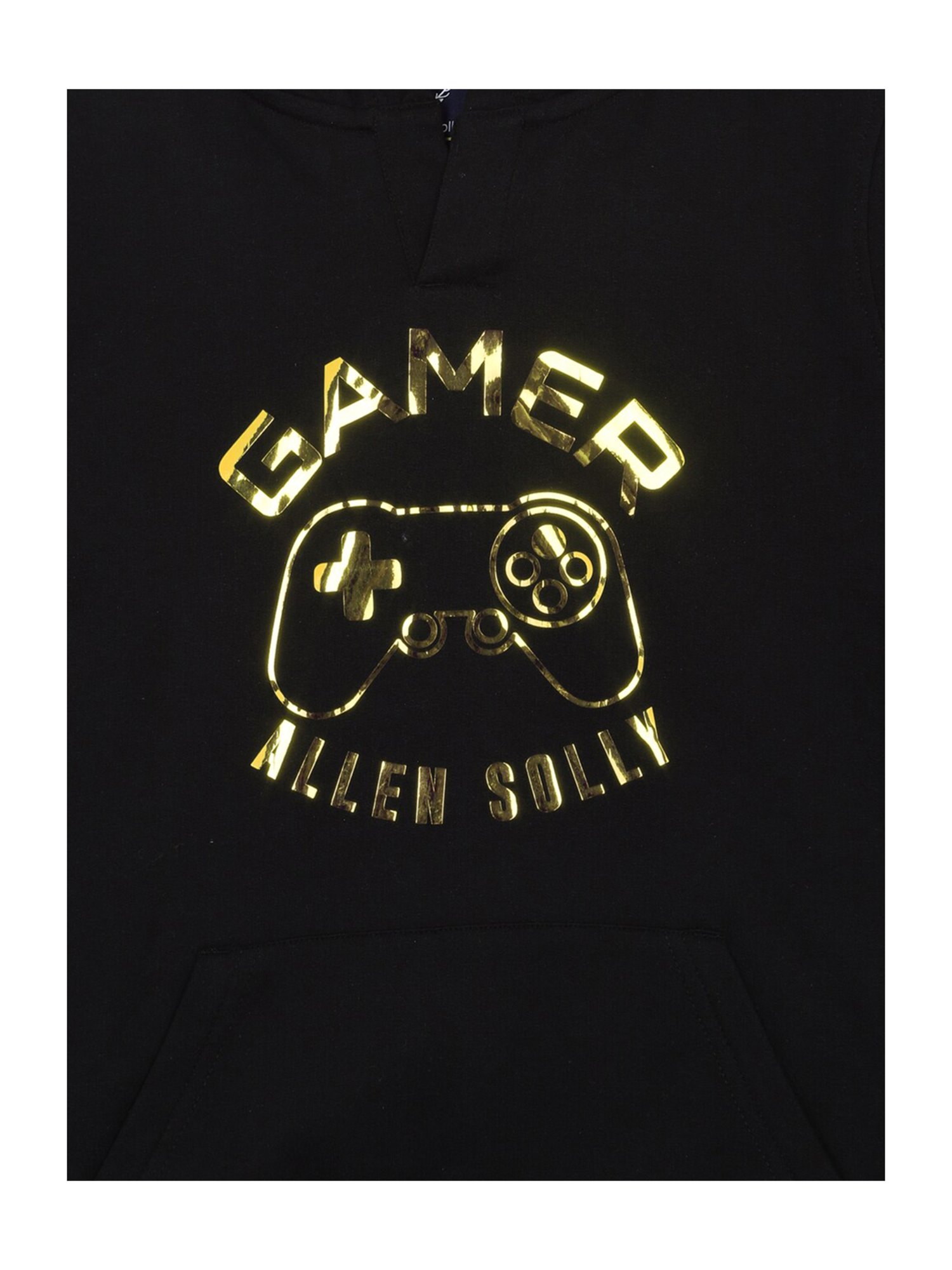 Allen Solly Junior Black Printed Full Sleeves Sweatshirt