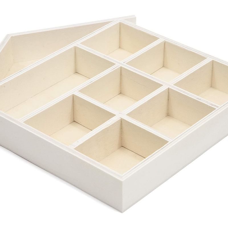 Bright Creations 2 Pack Unfinished Wood Key Cabinet (10 x 1.4 x 10.25 In)