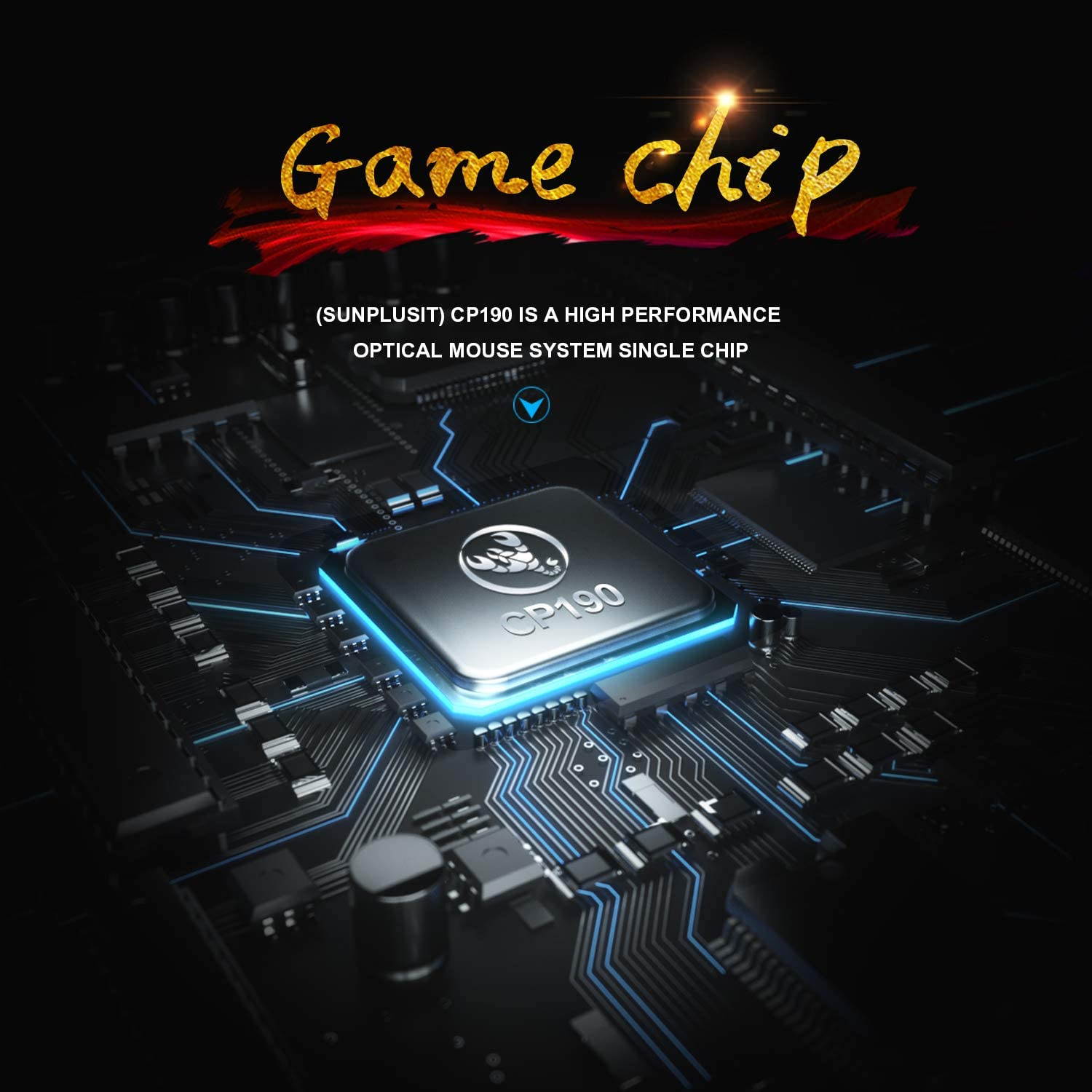 Gaming Mouse with 7 Programmable Buttons, USB Optical Mouse with 6 Buttons, Wired Ergonomic Mice with 4 Adjustable DPI 1000/1600/3200/6400 Extra Weight for PC Laptop Desktop Notebook (Black)