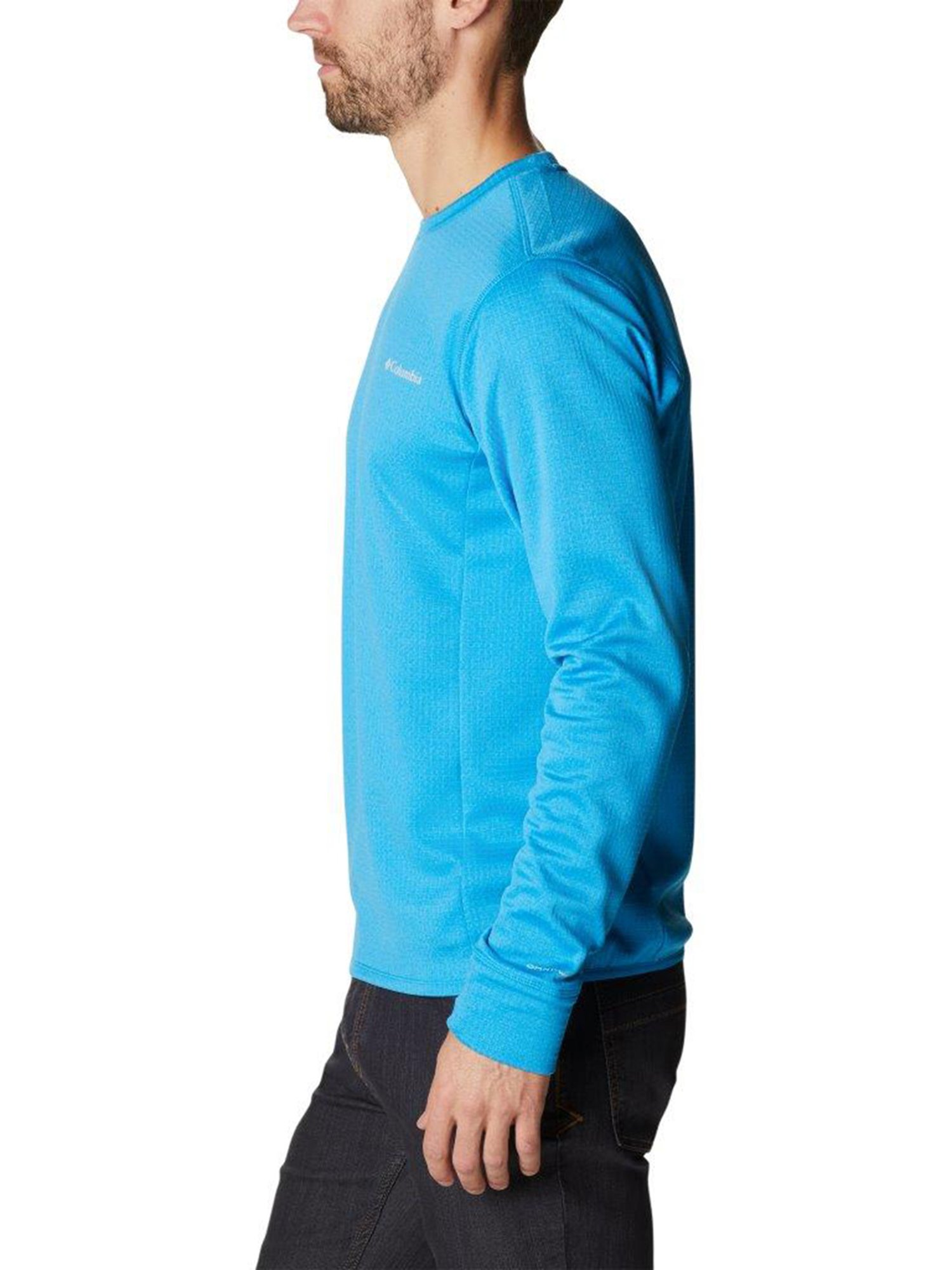 Columbia Men Blue Park View Crew T-Shirt