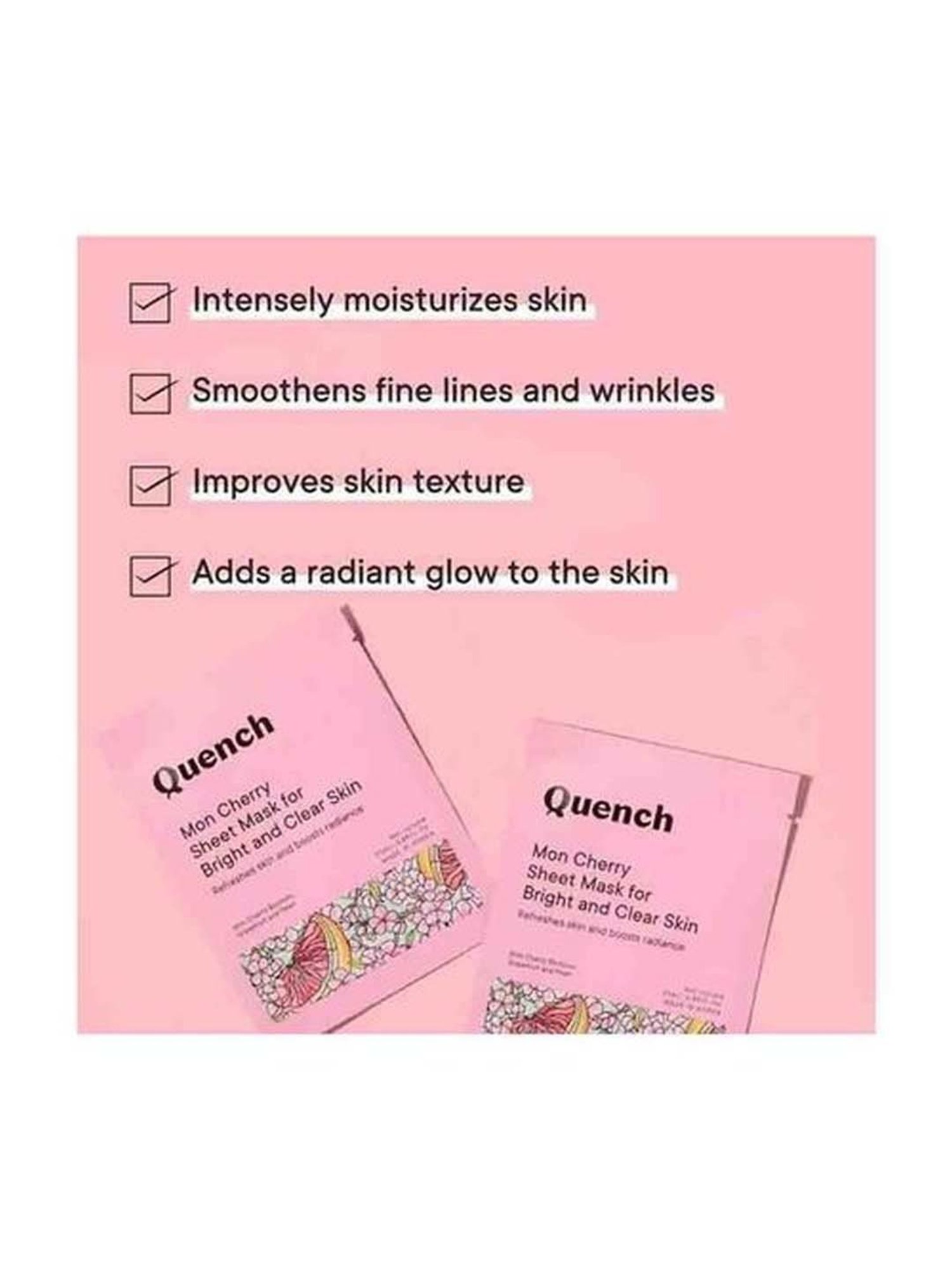 Quench Botanics Bright & Shine Sheet Mask Combo
