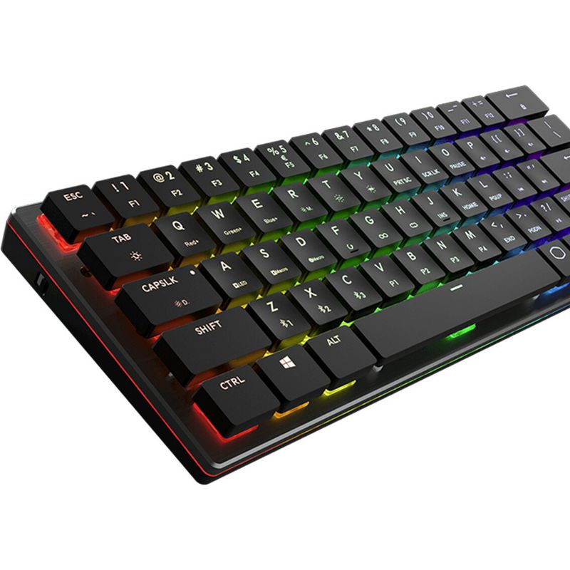 Cooler Master SK621 Keyboard - Wired/Wireless Connectivity - Bluetooth - USB Type C Interface - PC - Mechanical Keyswitch - Gunmetal