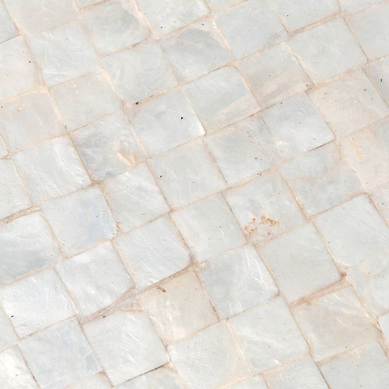 Martin Capiz Shell End Table White - East At Main