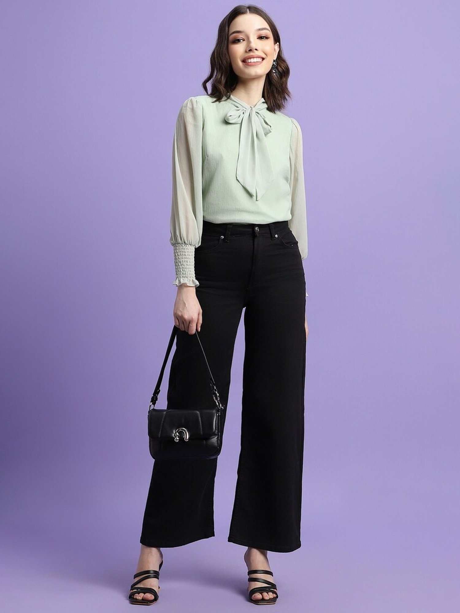 Forever 21 Green Regular Fit Top