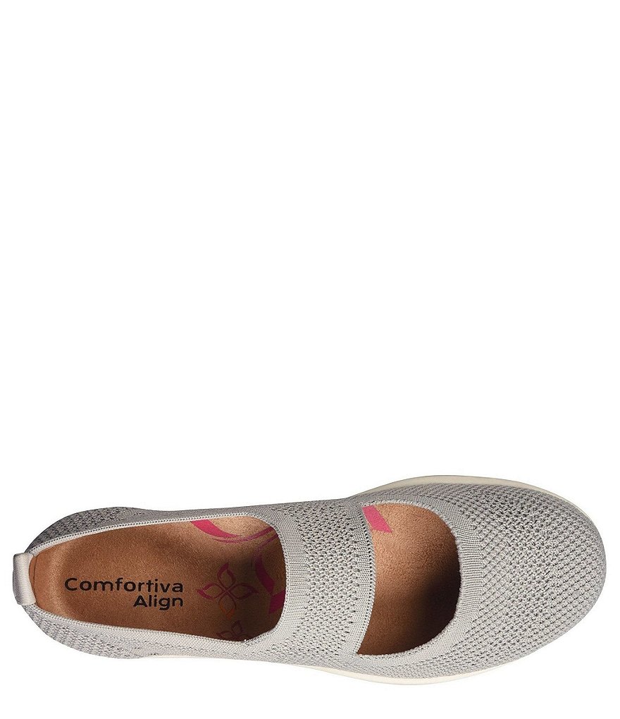 Comfortiva Carlene Knit Mesh Mary-Jane Slip Ons