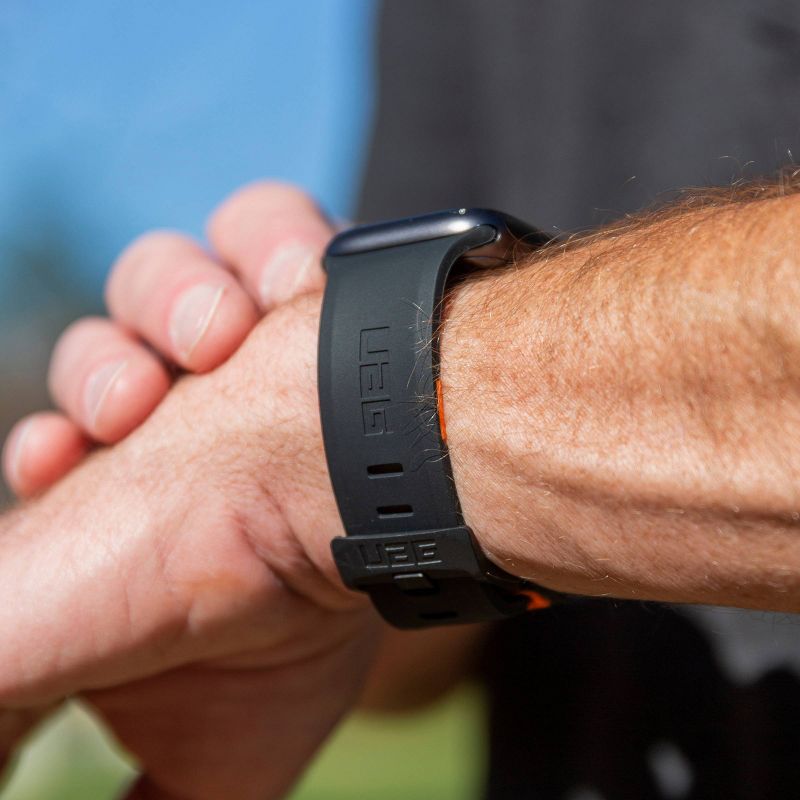 Urban Armor Gear (UAG) Apple Watch 42/44mm (Series 6/5/4 & Watch SE) Civilian Strap - Black/Orange