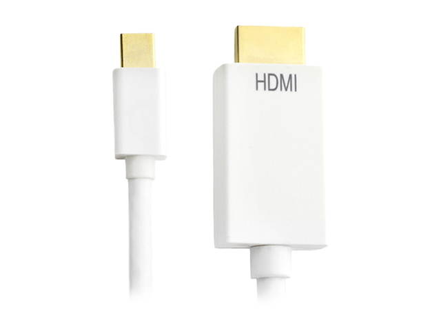 DAT 5693D 6 ft. Mini Display Port to HDMI Cable - White
