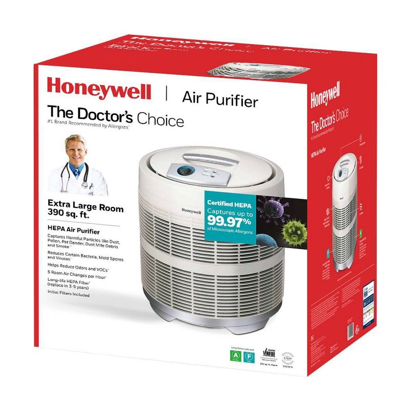Honeywell True HEPA Allergen Remover Air Purifier 50250 White