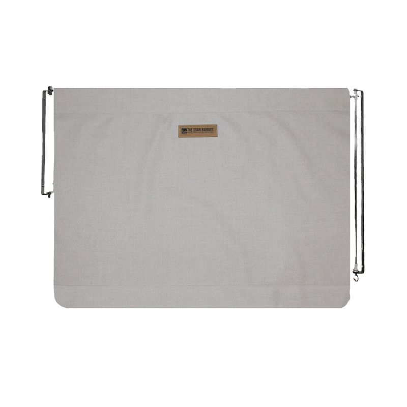 The Stair Barrier Regular Wall to Wall Single Panel Swing Gate with Fabric Slipcover Baby and Pet Safety Gate, 27 to 42.5 Inch, Crypton Pebble