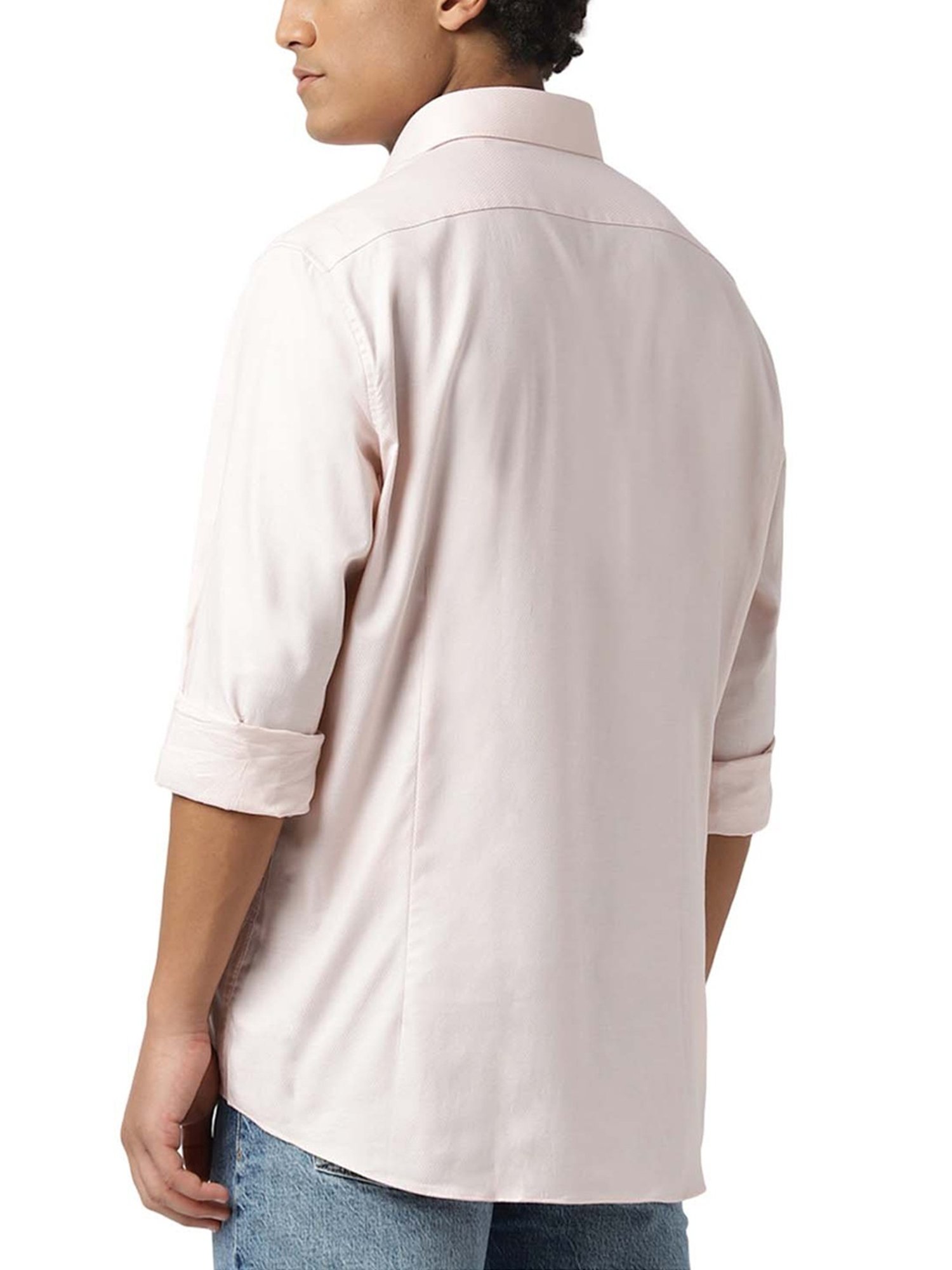 Calvin Klein Jeans Pink Bloom Self Slim Fit Shirt