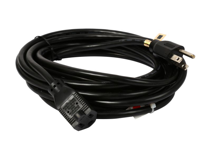 1M 16AWG Heavy Duty Power Extension Cord Power Extension Cable 3 Feet 1 Meters 3 Conductor NEMA 515P to NEMA 515R 13 Amp Power Cable ED70906