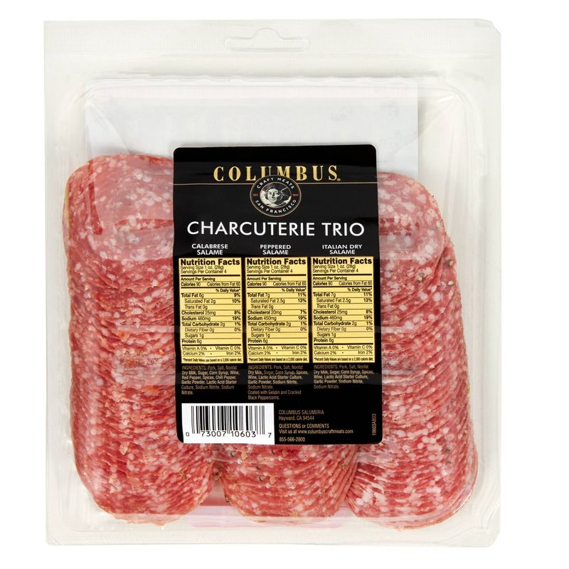 Columbus Salame Sampler Deli Meats - 12oz