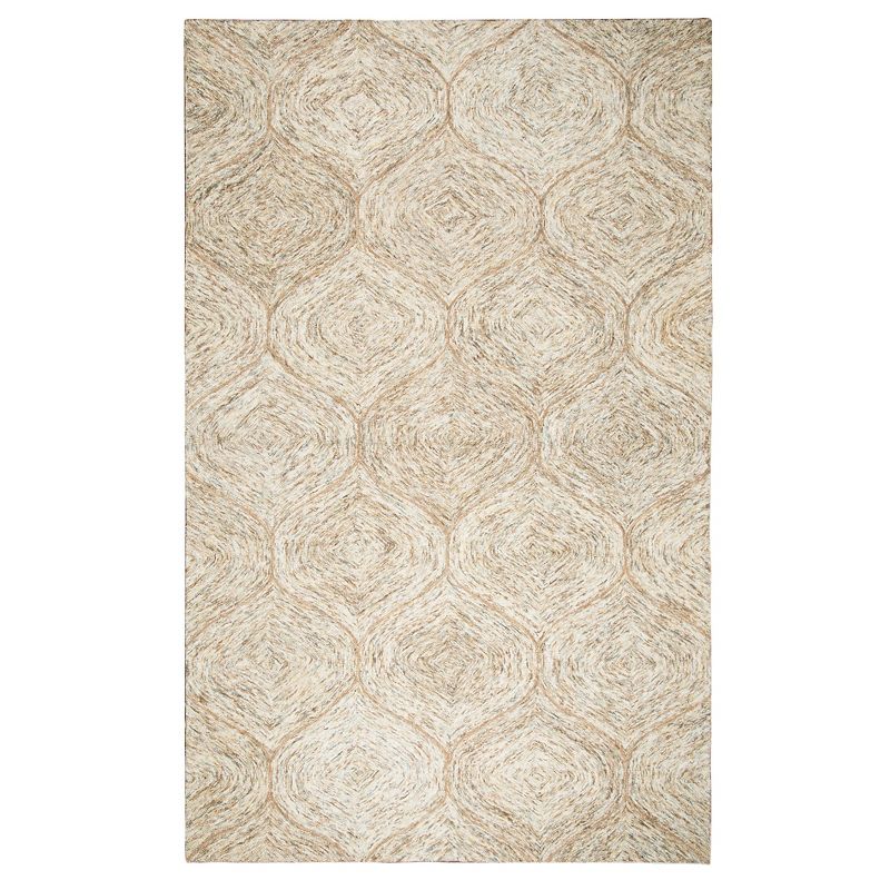 Light Toast Trellis Tufted Accent Rug 3'X5' - Rizzy Home