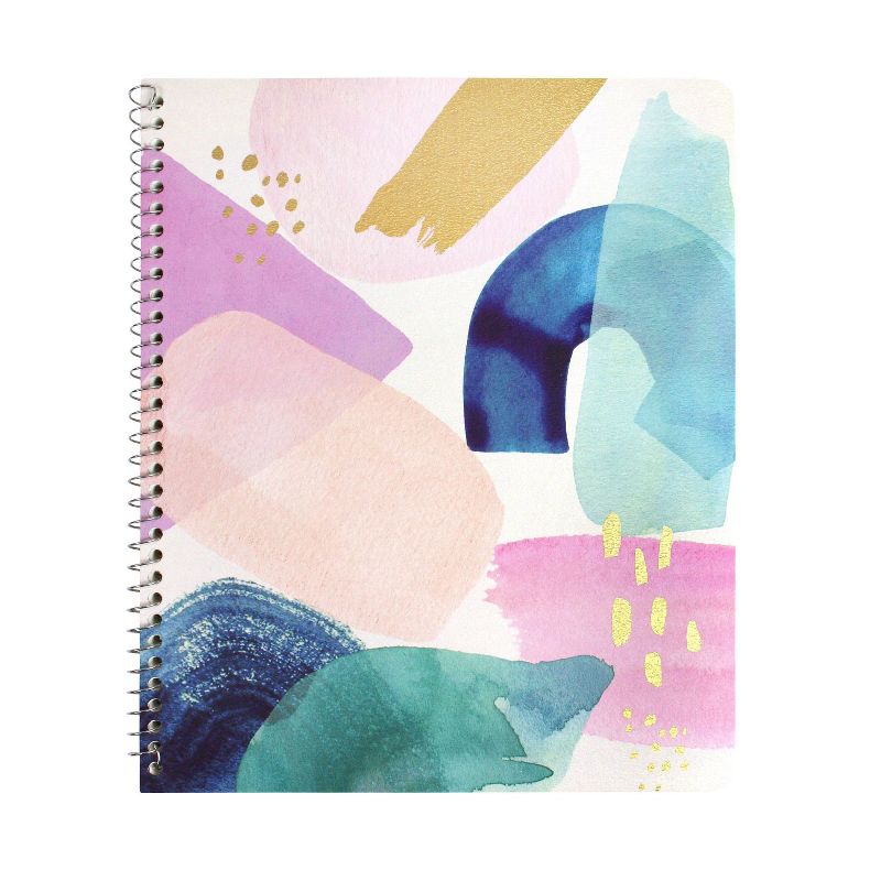 Spiral Notebook 1 Subject College Ruled Brushstroke Medium - greenroom