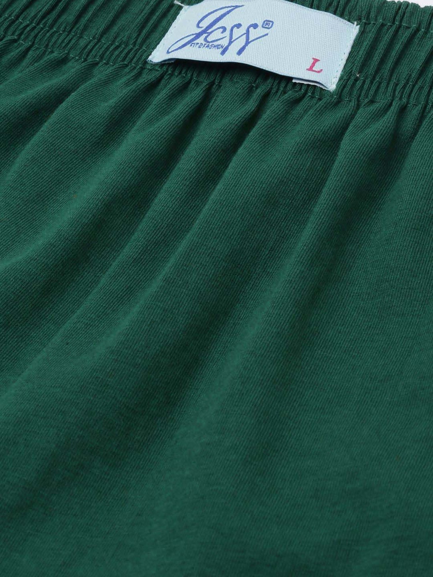 JCSS Green & Mustard Cotton Leggings - Pack Of 2