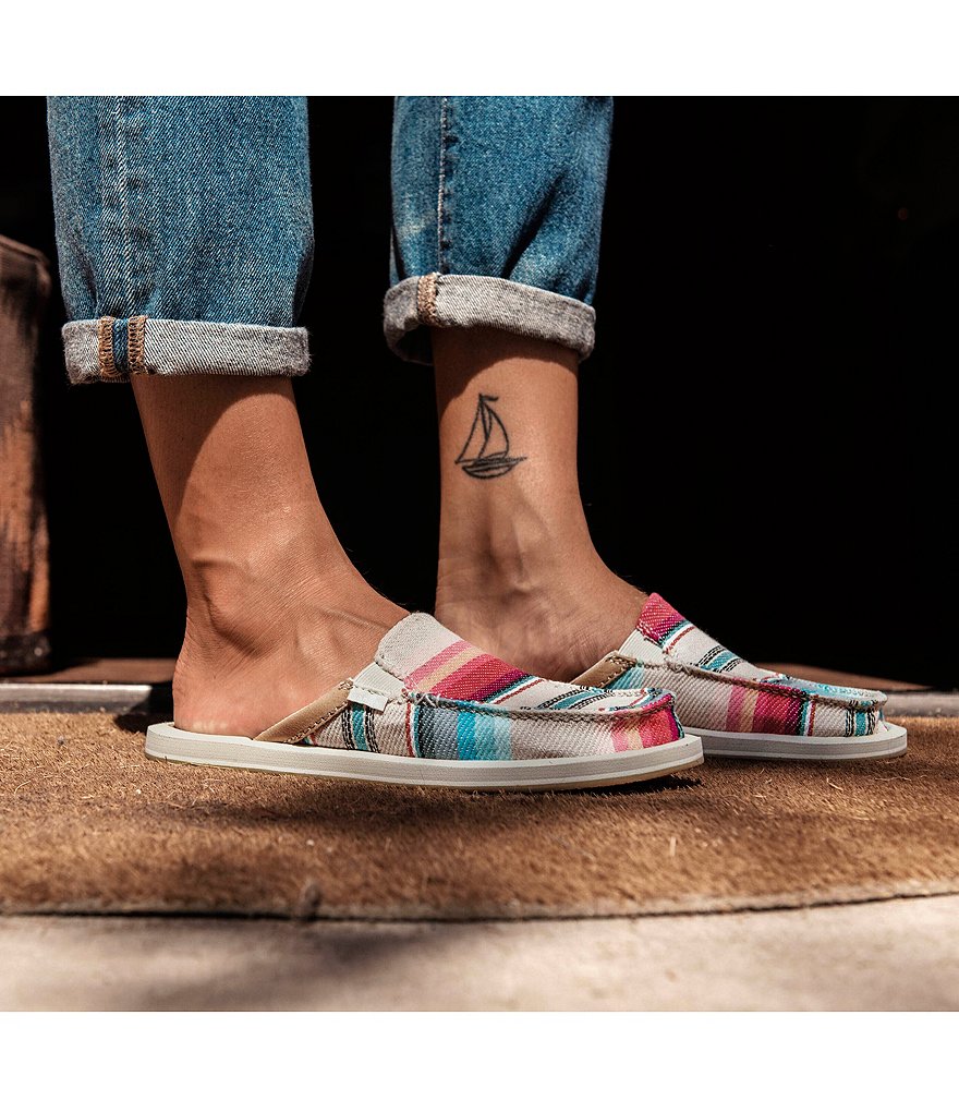 Sanuk Women's You Got My Back Blanket Stripe Mules