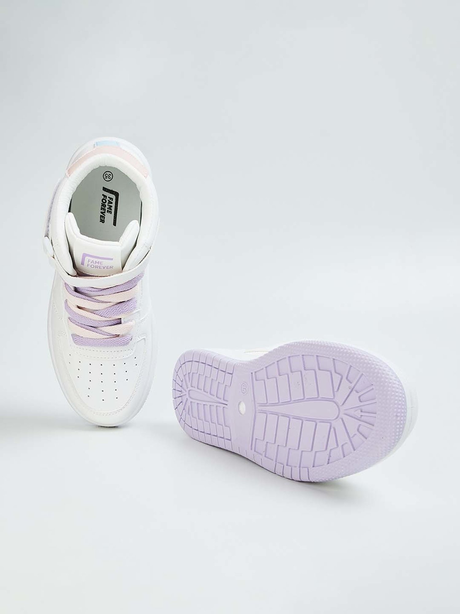 Fame Forever by Lifestyle Kids White Casual Sneakers