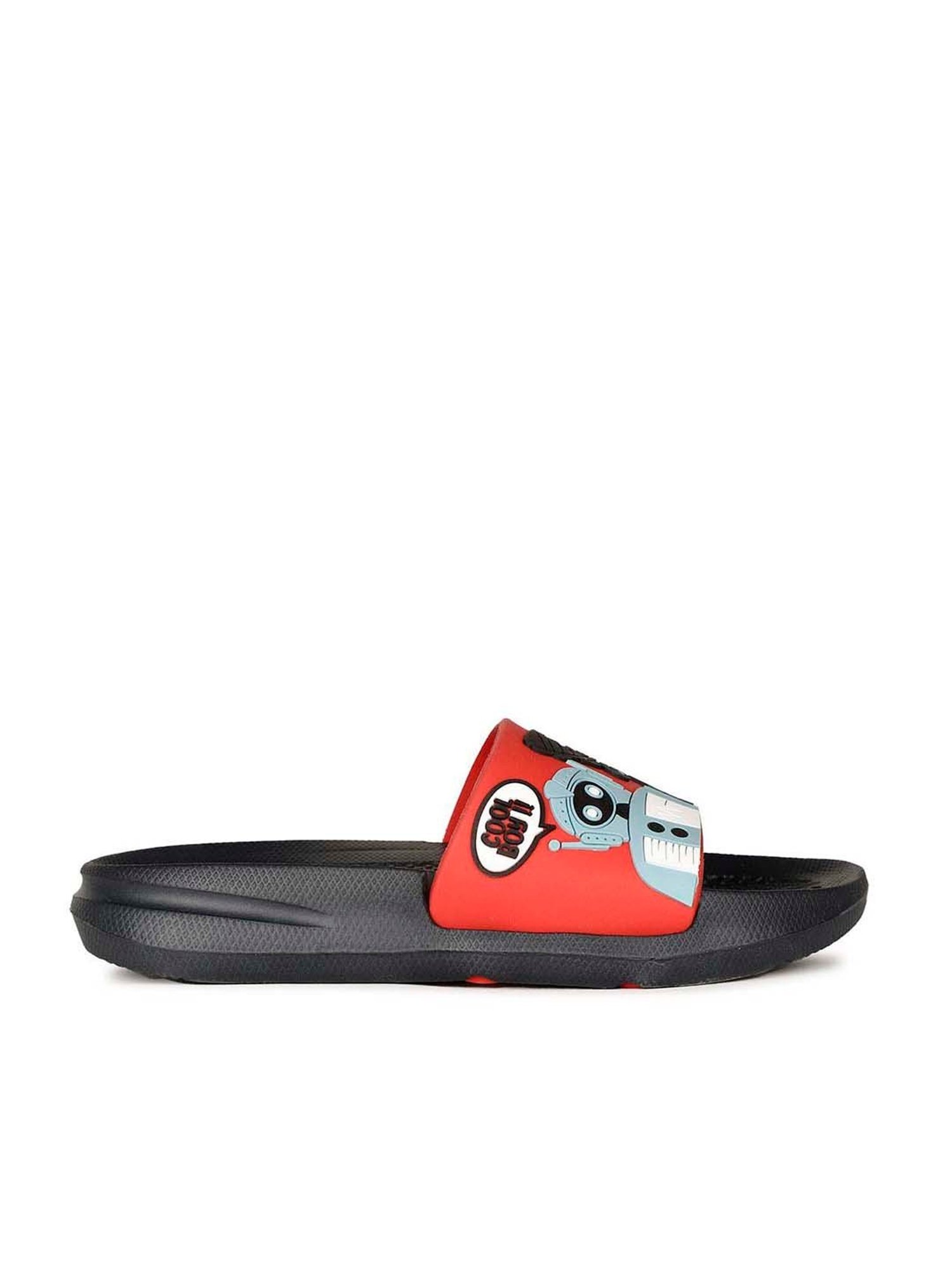 Bubblegummers by Bata Kids Red & Black Casual Slides
