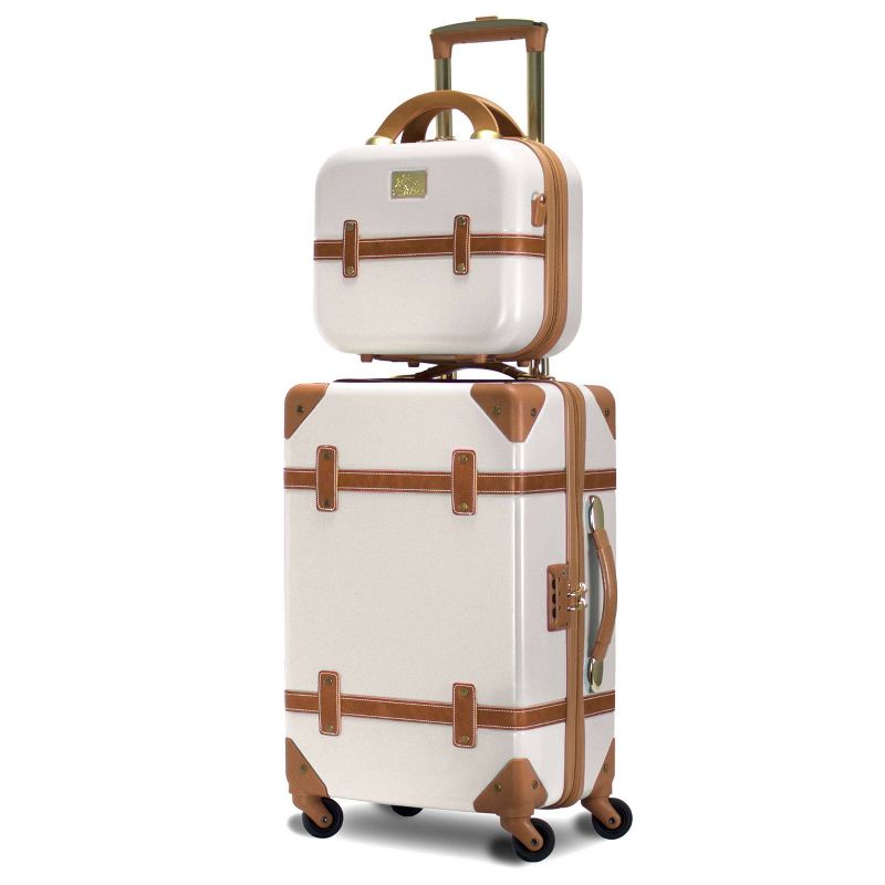 Chariot Travelware CH-505 2pc Luggage Set - Ivory
