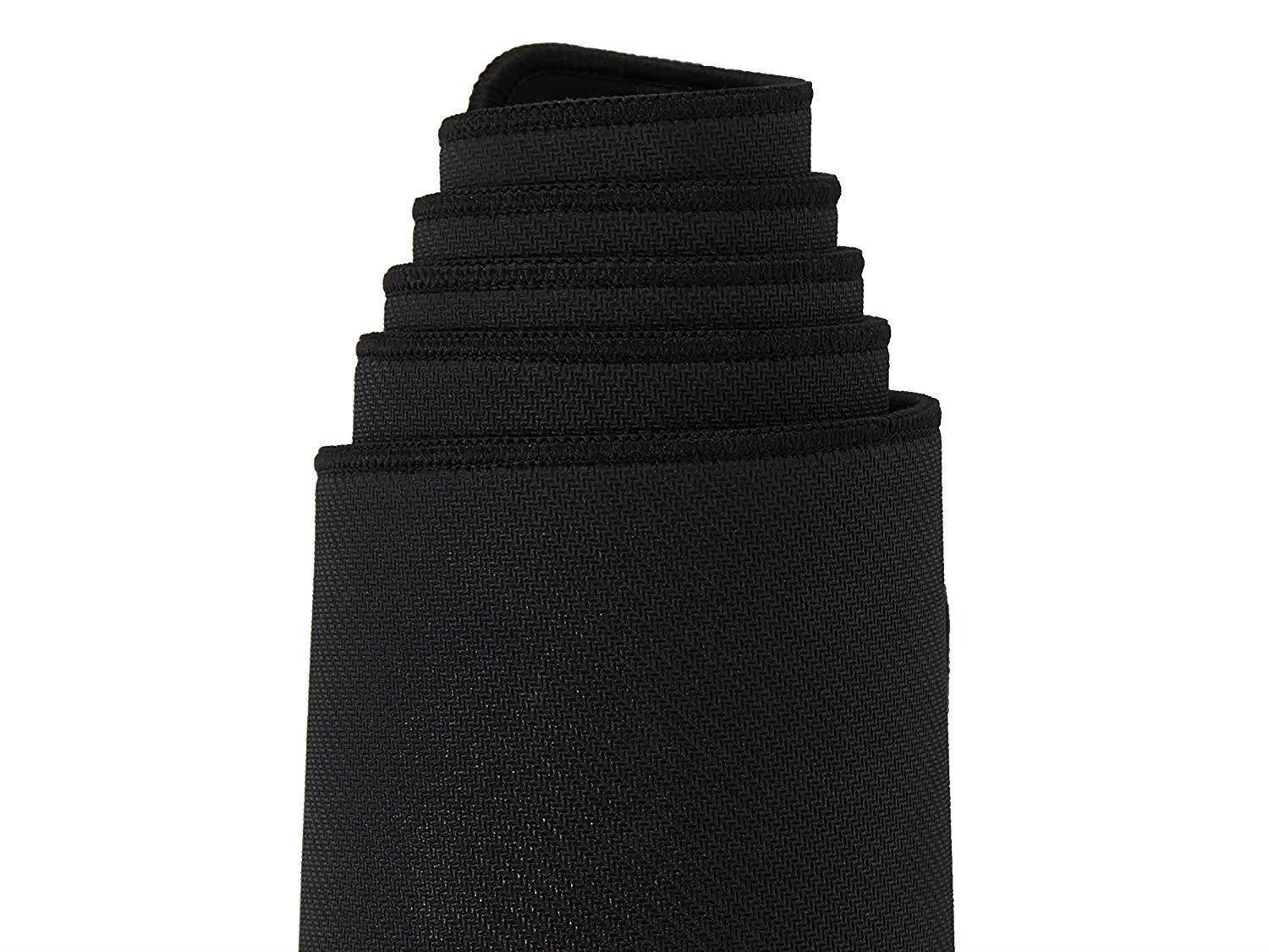 SoloQ Extended Mega Size Custom Professional Gaming Mouse Pad - Anti Slip Rubber Base - Stitched Edges - Large Desk Mat - 48" x 24" x 0.16" (Mega, Black with Blue Logo)