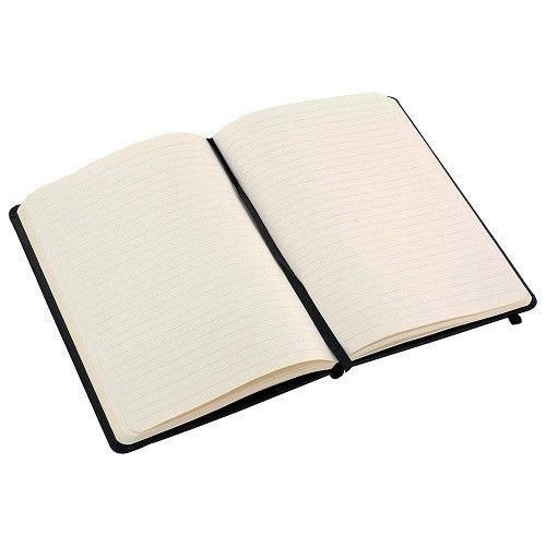 Rhodia Boutique Webnotebook, Bound 5 .5 x 8 &frac14;, Lined, Black, 96 sheets #118609