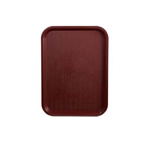 Winco FFT-1014U, 10x14-Inch Burgundy Plastic Fast Food Tray