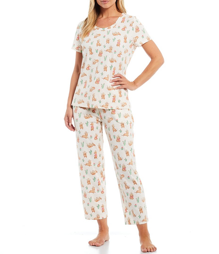 Peanuts Plus Snoopy Print Knit Coordinating Sleep Tee