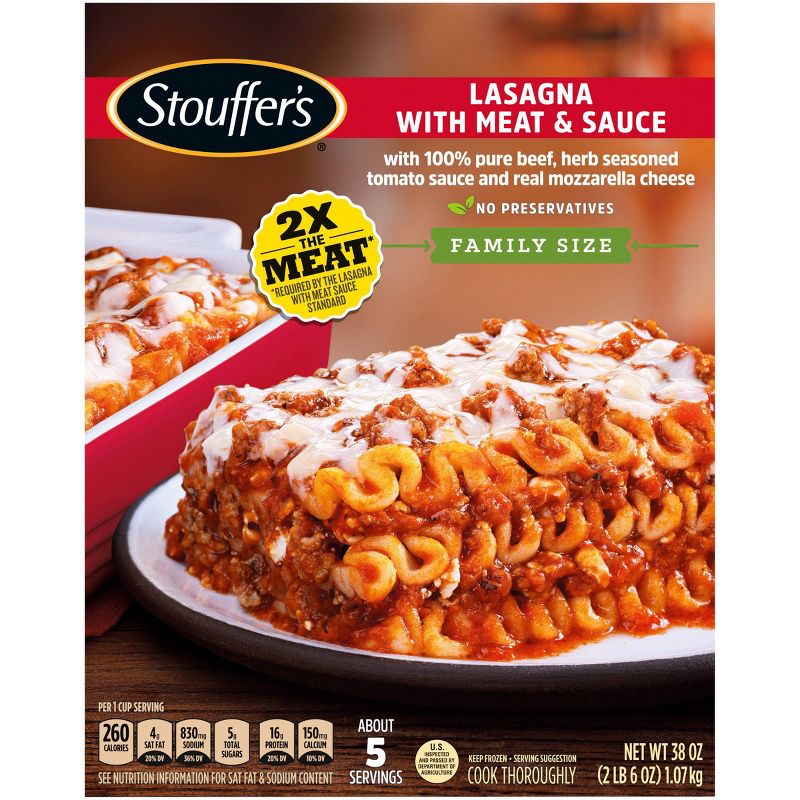 Stouffer's Frozen Lasagna with Meat & Sauce Family Size - 38oz