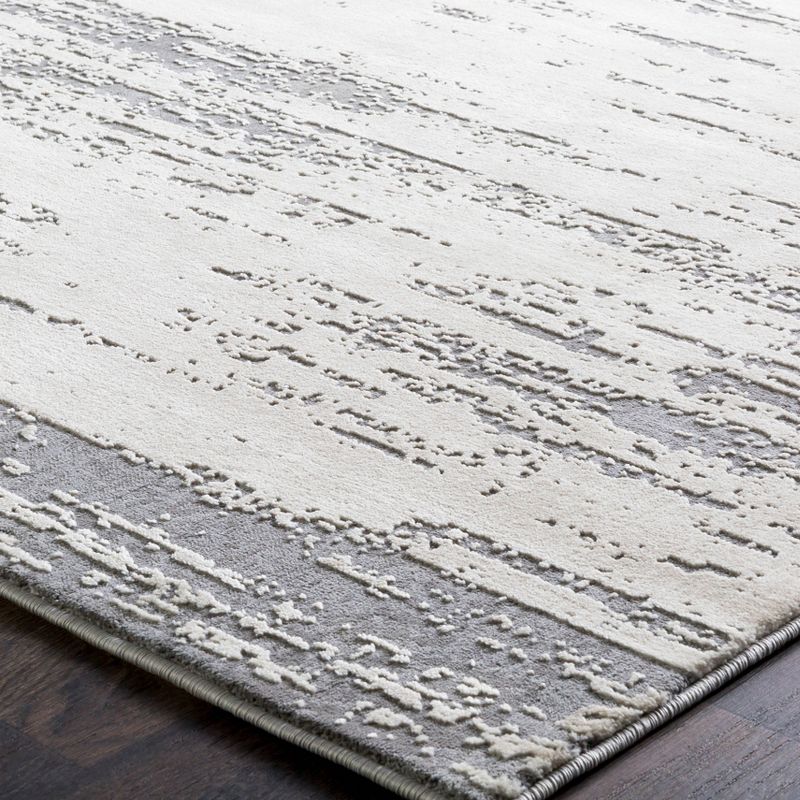 6'7"x9'6" Tree Tracks Modern Rugs Gray - Artistic Weavers