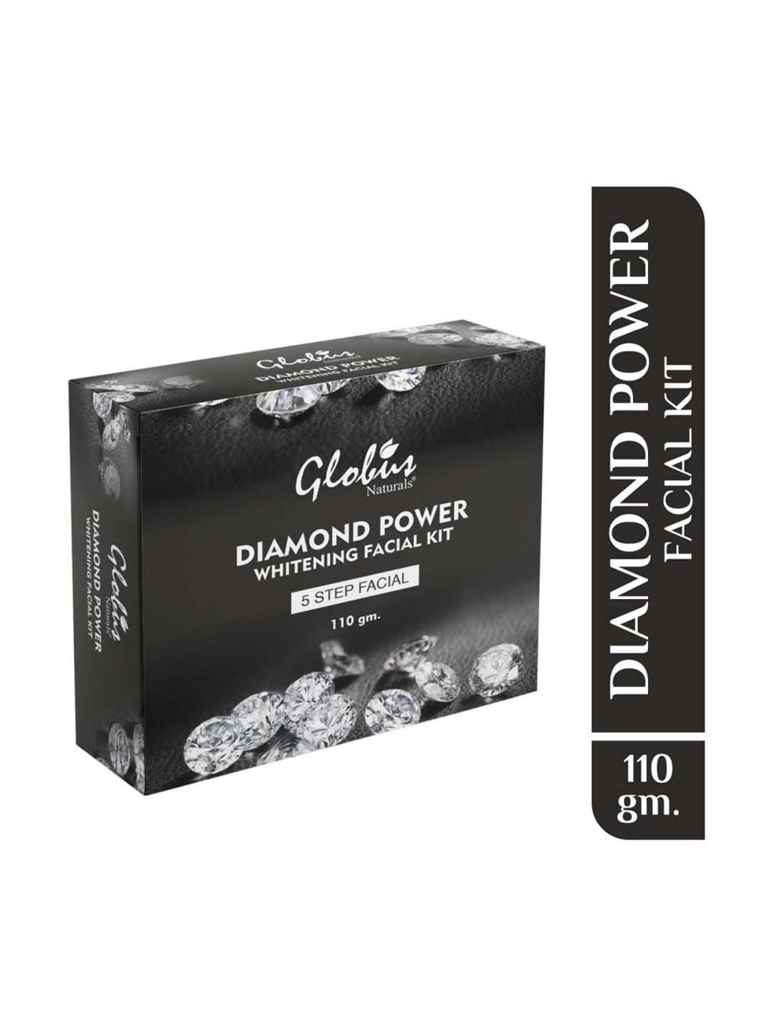 Globus Naturals Lightening Diamond Facial Kit for Skin Tightening - 110 gm