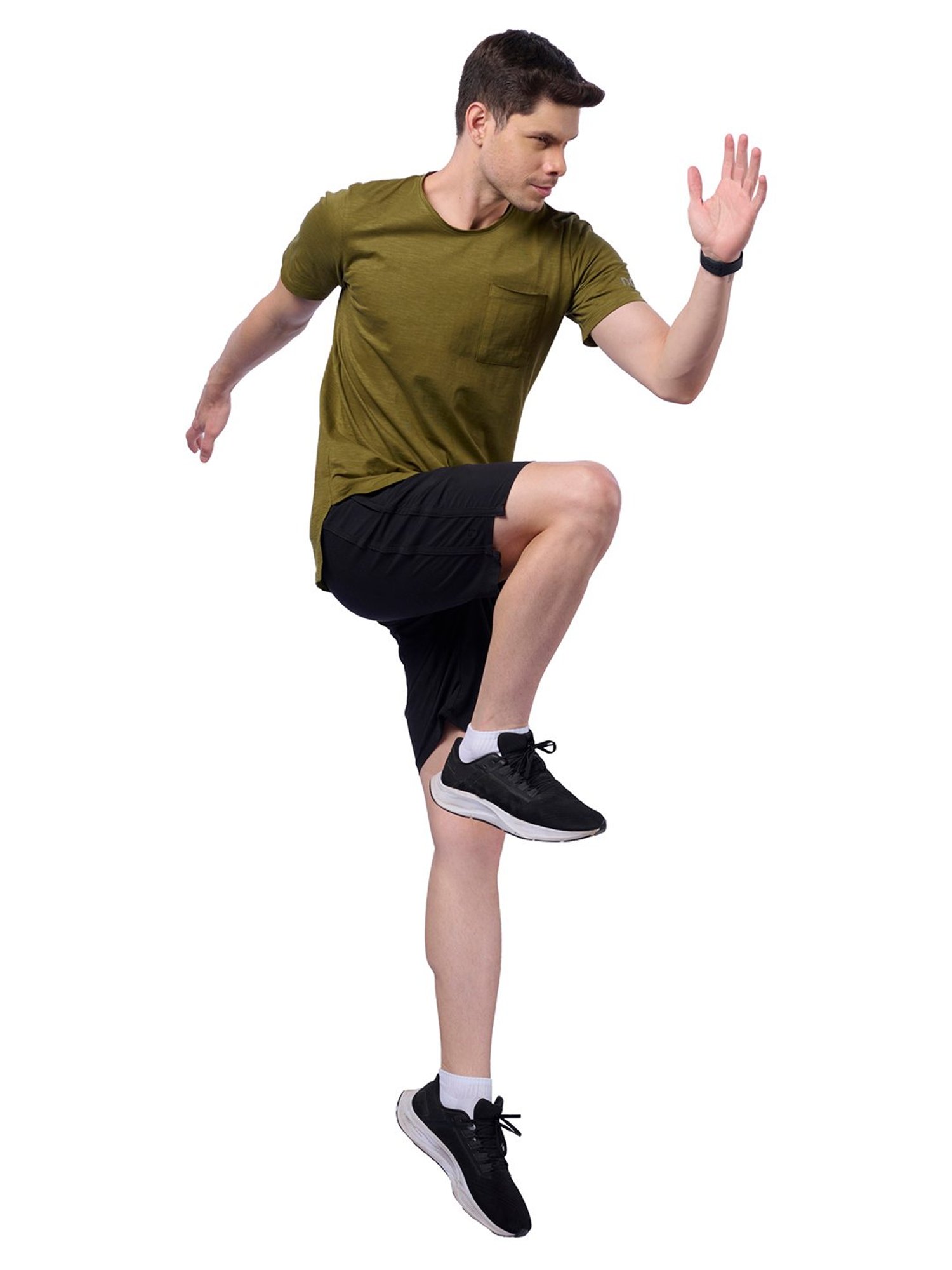 DOMIN8 Men Raw Edge Outdoor Oversized T-Shirt