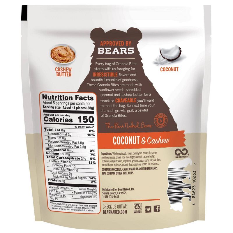 Bear Naked Granola Bites Coconut & Cashew - 7.2oz