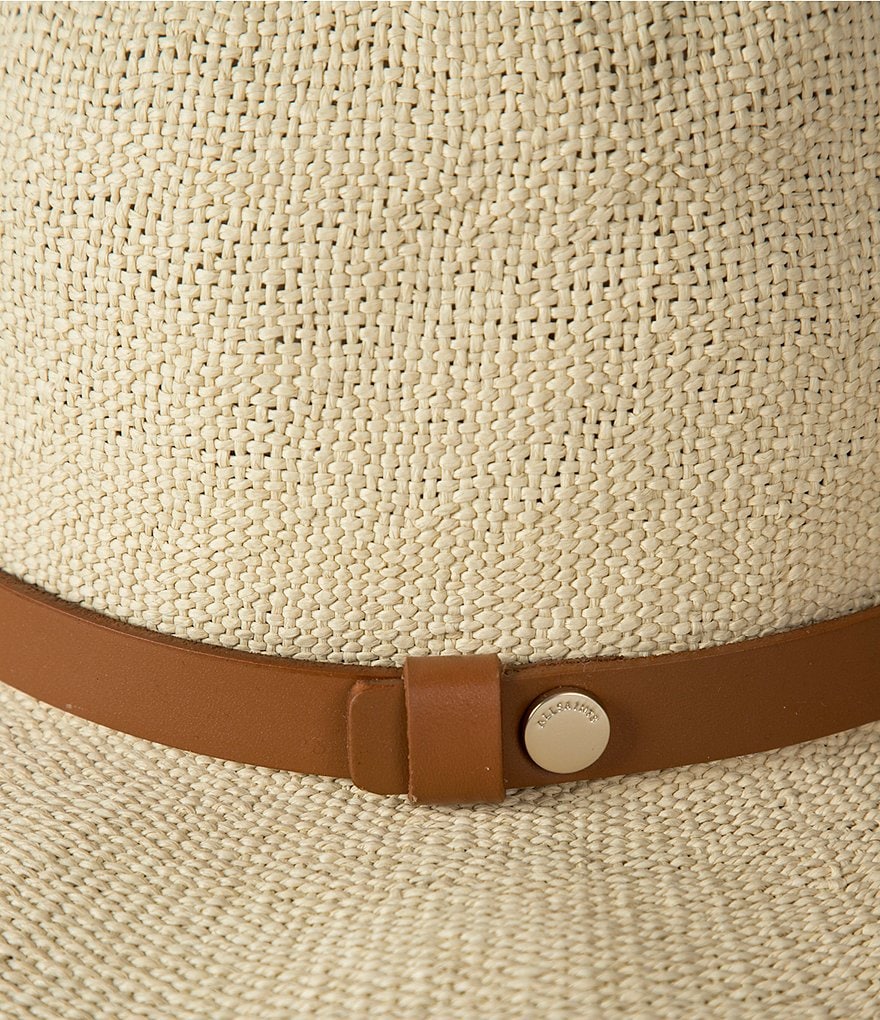 AllSaints Stone Wash Straw Fedora Hat