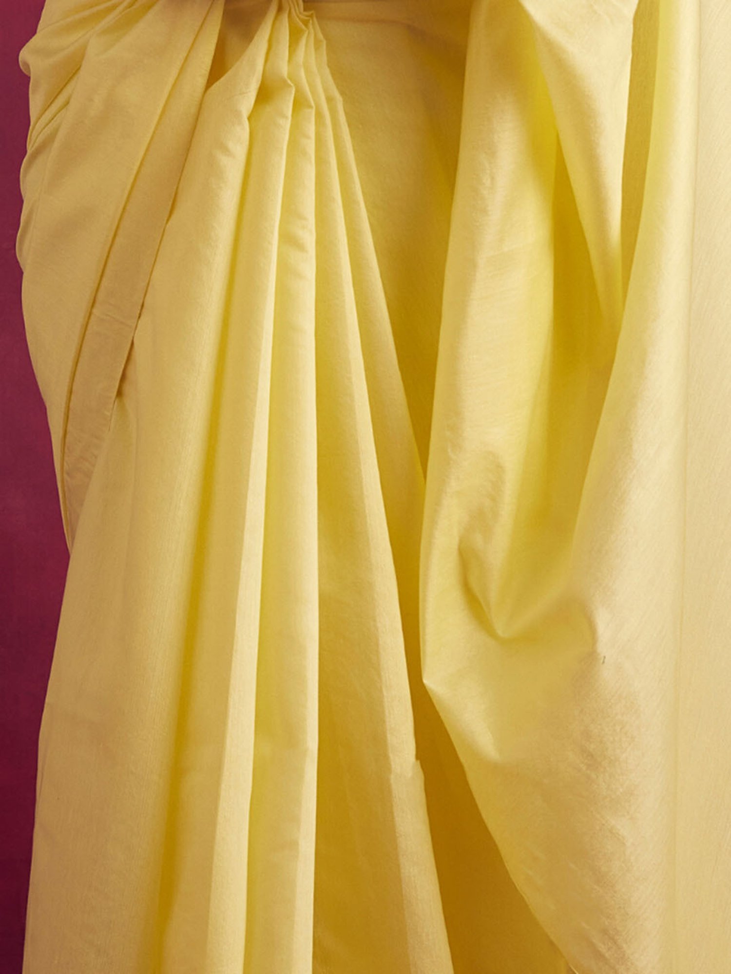 Abhishti Yellow Woven Saree Without Blouse