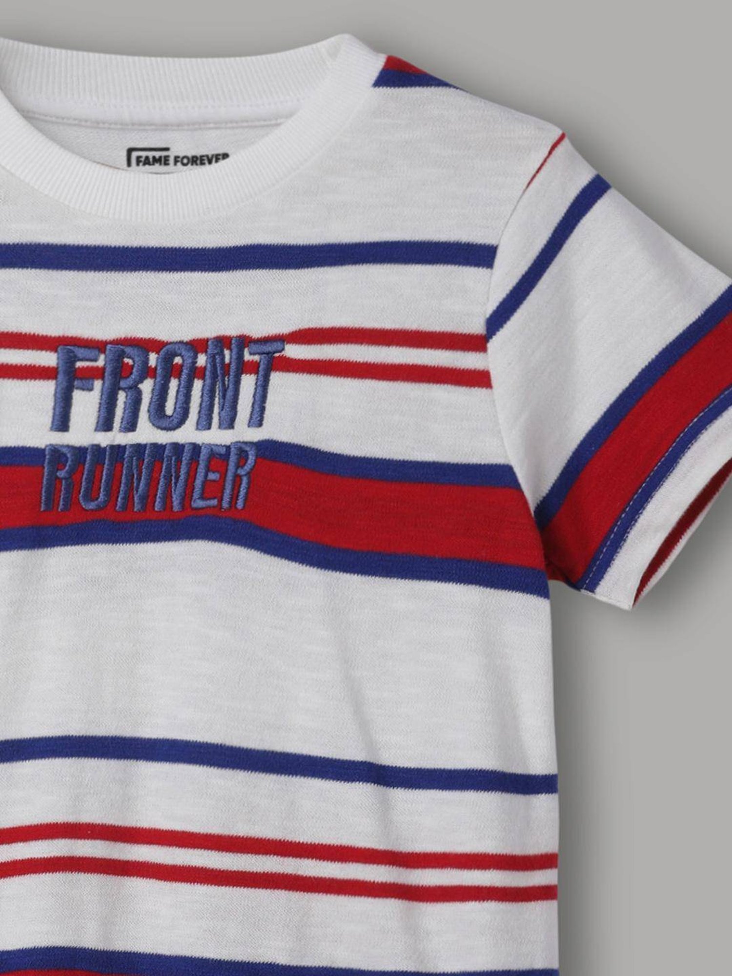 Pantaloons Junior Navy Cotton Printed T-Shirt