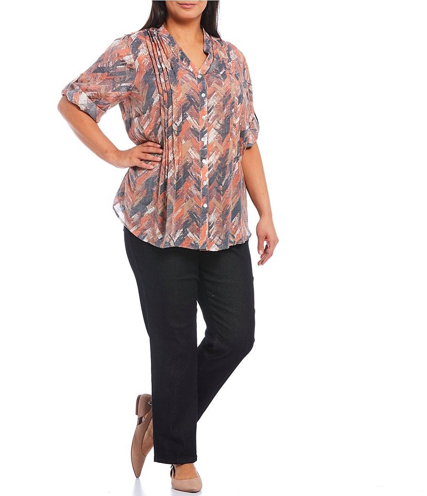 Democracy Plus Size Ab-Solution Capri Skimmer Jean