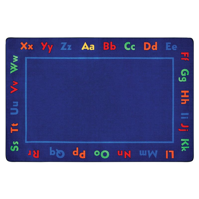6'x9' Rectangle Woven Nylon Accent Rug Blue - Carpets For Kids