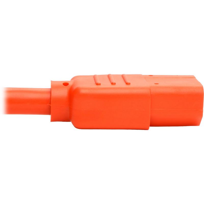 Tripp Lite 3ft Heavy Duty Power Extension Cord 15A 14 AWG C14 C15 Orange 3' - For PDU, UPS - 250 V AC Voltage Rating - 15 A Current Rating - Orange