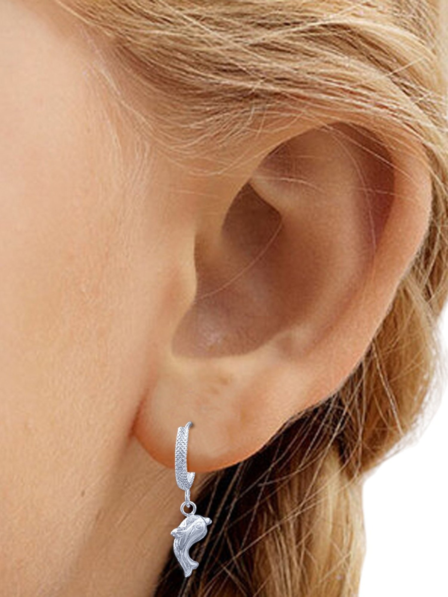 Taraash 925 Sterling Silver Charm Hoop Earrings for Kids Girls