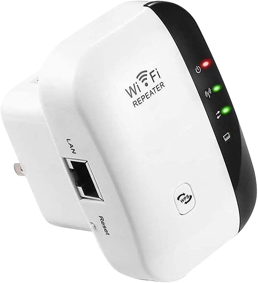 WiFi Extender Range Repeater 300Mbps Upgraded Firmware Wireless Internet Signal Booster 2.4GHz Network Blast high Compatibility Cover Long Range and Eliminate WiFi Dead Spots