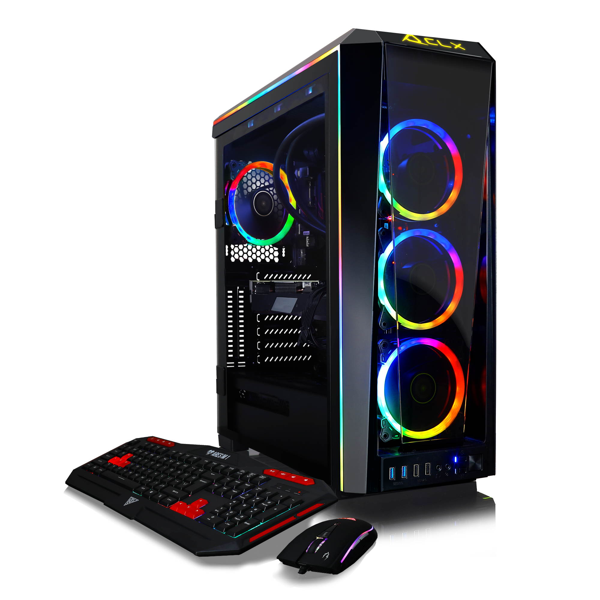 CLX SET Gaming Desktop - Intel Core i7 10700K Processor, 64GB DDR4 Memory, NVIDIA GeForce RTX 3080 Graphics, 1 TB SSD, 6 TB HDD, WiFi, Windows 10 Home 64-bit